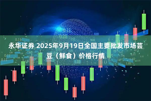 永华证券 2025年9月19日全国主要批发市场芸豆（鲜食）价格行情