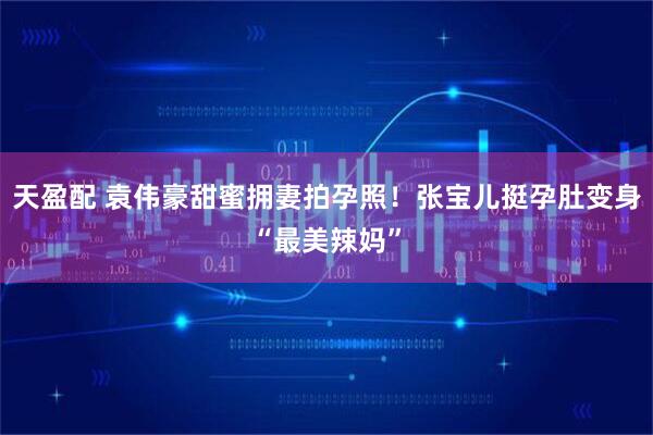 天盈配 袁伟豪甜蜜拥妻拍孕照!张宝儿挺孕肚变身“最美辣妈”